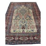 VERY FINE ANTIQUE PERSIAN TEHRAN CARPET, 345cm x 247cm.