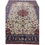 FINE PERSIAN ISPHAHAN CARPET, 315cm x 225cm.