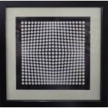 VICTOR VASARELY 'Spots', a pair of off set lithographs, 25cm x 25cm each, framed and glazed. (2)