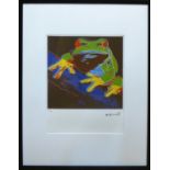 ANDY WARHOL ?Pine Barrens Tree Frog (Red)?, from Endangered Species portfolio, 1983, lithograph,