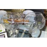 NOVELTY OVERSIZED BRANDY GLASSES, a pair, 40cm H. (2)