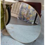 WALL MIRROR, 1960's French style, gilt frame, 79cm diam.