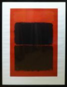 AFTER MARK ROTHKO 'Light Red over Black', screenprint, printed by Artizan Editions UK, 145cm x