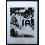 NIGEL SNOWDEN 'Steve McQueen, Le Mans 1971', black and white Gelatin-silver print on Fujicolor