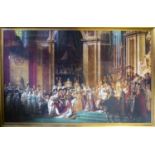 After JACQUES LOUIS DAVID 'The Consecration of the Emperor Napoleon and of Empress Josephine on