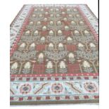 FINE BAKSHAISH DESIGN SOUMAK CARPET, 362cm x 245cm.