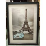 EIFFEL TOWER, photoprint, 114cm x 83cm, framed and glazed.