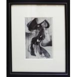 STANLEY WILLIAM HAYTER 'Amazon', monochrome, 25cm x 18cm, framed and glazed.