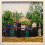 PORTRAIT OF A FAMILY, silver gelatin print, 68cm x 68cm, framed and glazed.