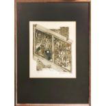 VALERIE THORNTON (1931-1991) 'Story of Jonah', etching, signed, 32cm x 27cm, framed. (Subject to