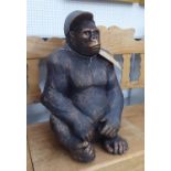 THE GORILLA WITH BASEBALL CAP, 58cm H approx.