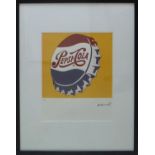 ANDY WARHOL 'Pepsi Cola', lithograph, numbered 39/100, with signature in the plate, Leo Castelli