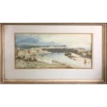 JOHN SELL COTMAN (1782-1842) 'Dieppe', lithograph, 53cm x 27cm, framed.