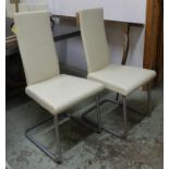 RONALD SCHMITT RST 18-19 DINING CHAIRS, a set of eight, 102cm H. (8)