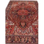 ANTIQUE HERIZ SERAPI CARPET, 413cm x 304cm.