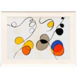 ALEXANDER CALDER 'Abstract', 1968, lithograph 1, printed by Maeght, 40cm x 55cm, framed and glazed.