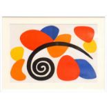 ALEXANDER CALDER 'Abstract Spirals', 1969, lithograph 2, printed by Maeght, 40cm x 55cm, framed