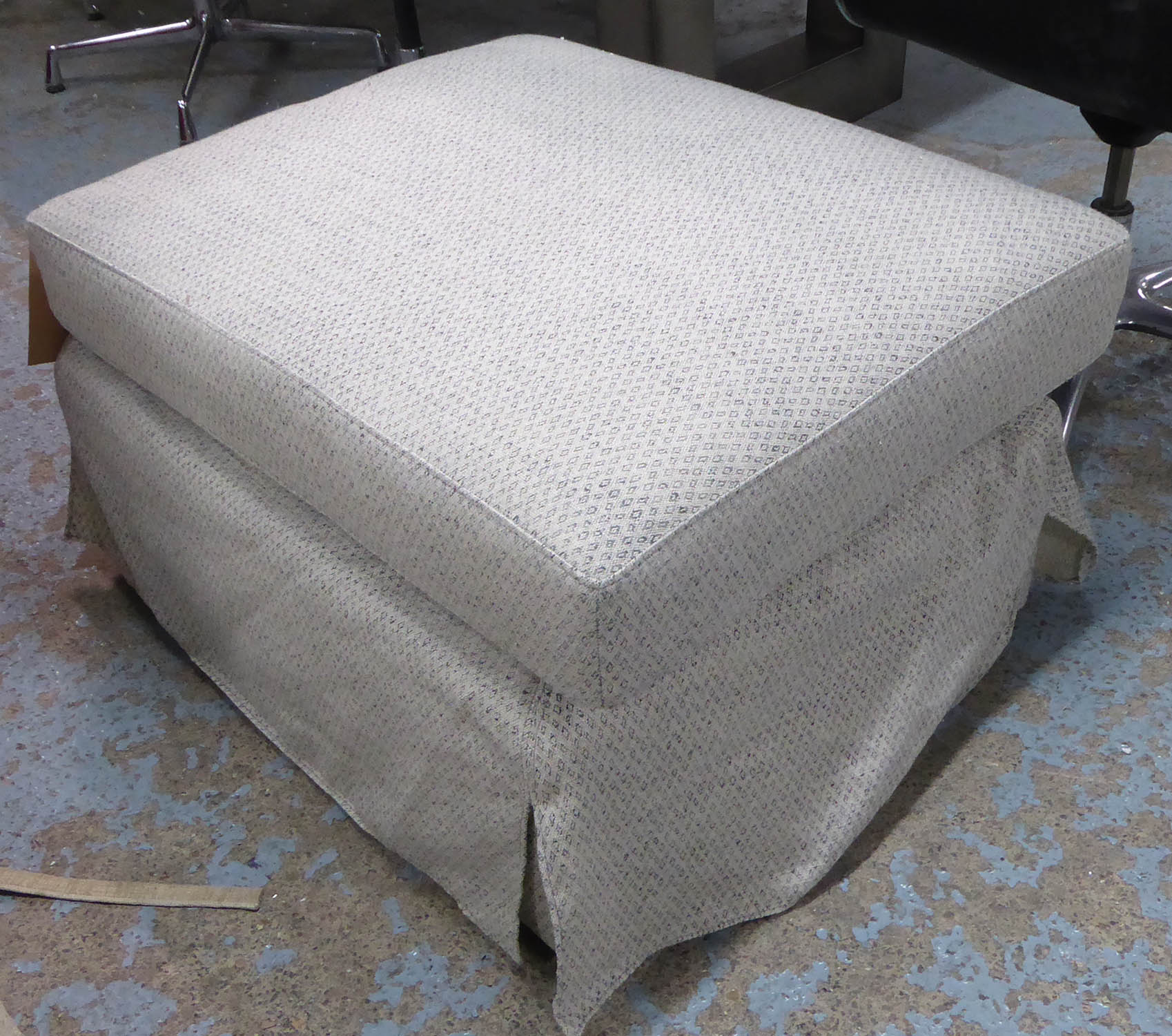 FOOTSTOOL, 65cm x 80cm x 48cm H.