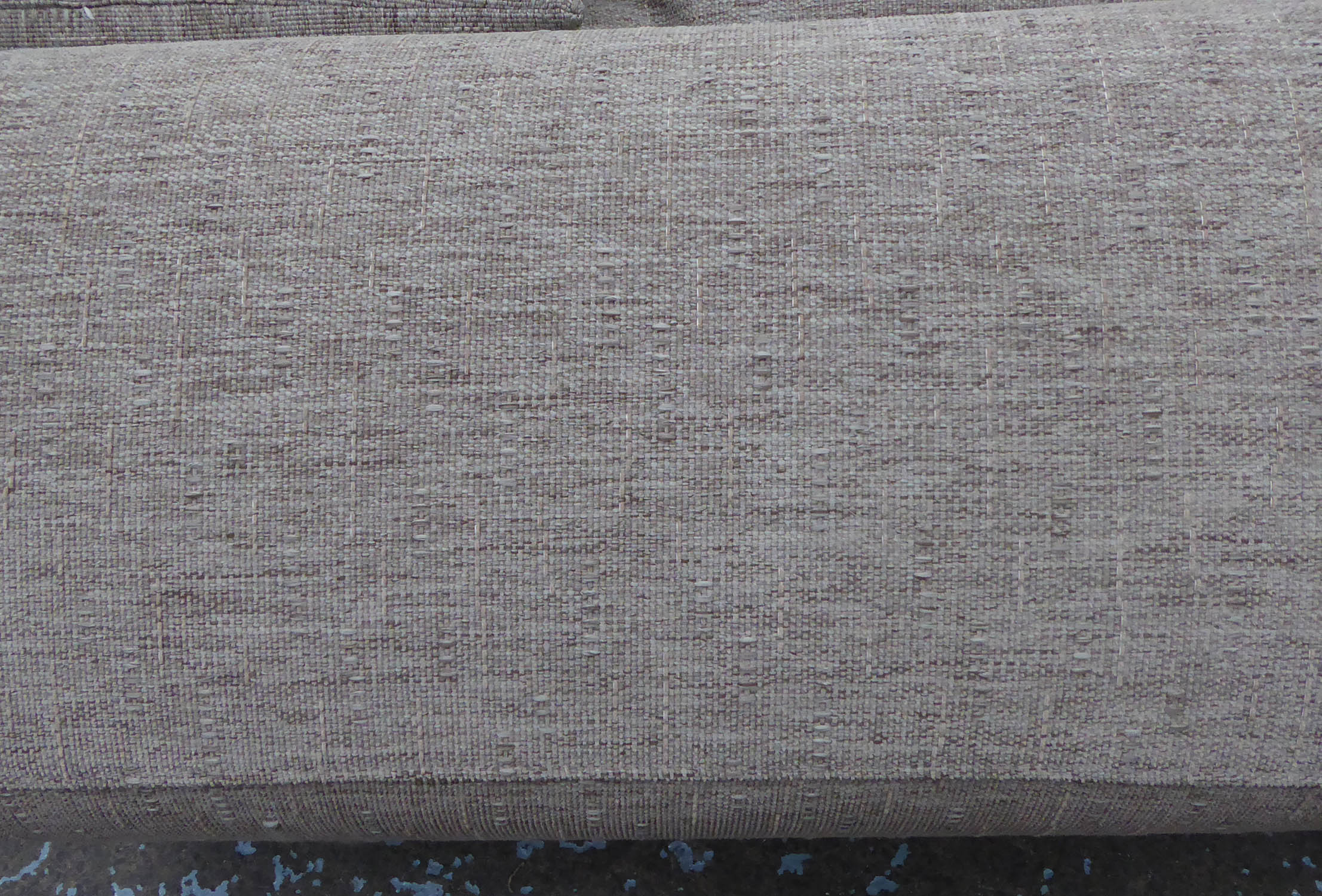 ROCHE BOBOIS CORNER SOFA, taupe fabric in three parts with eleven various scatter cushions, 66cm H x - Image 7 of 7