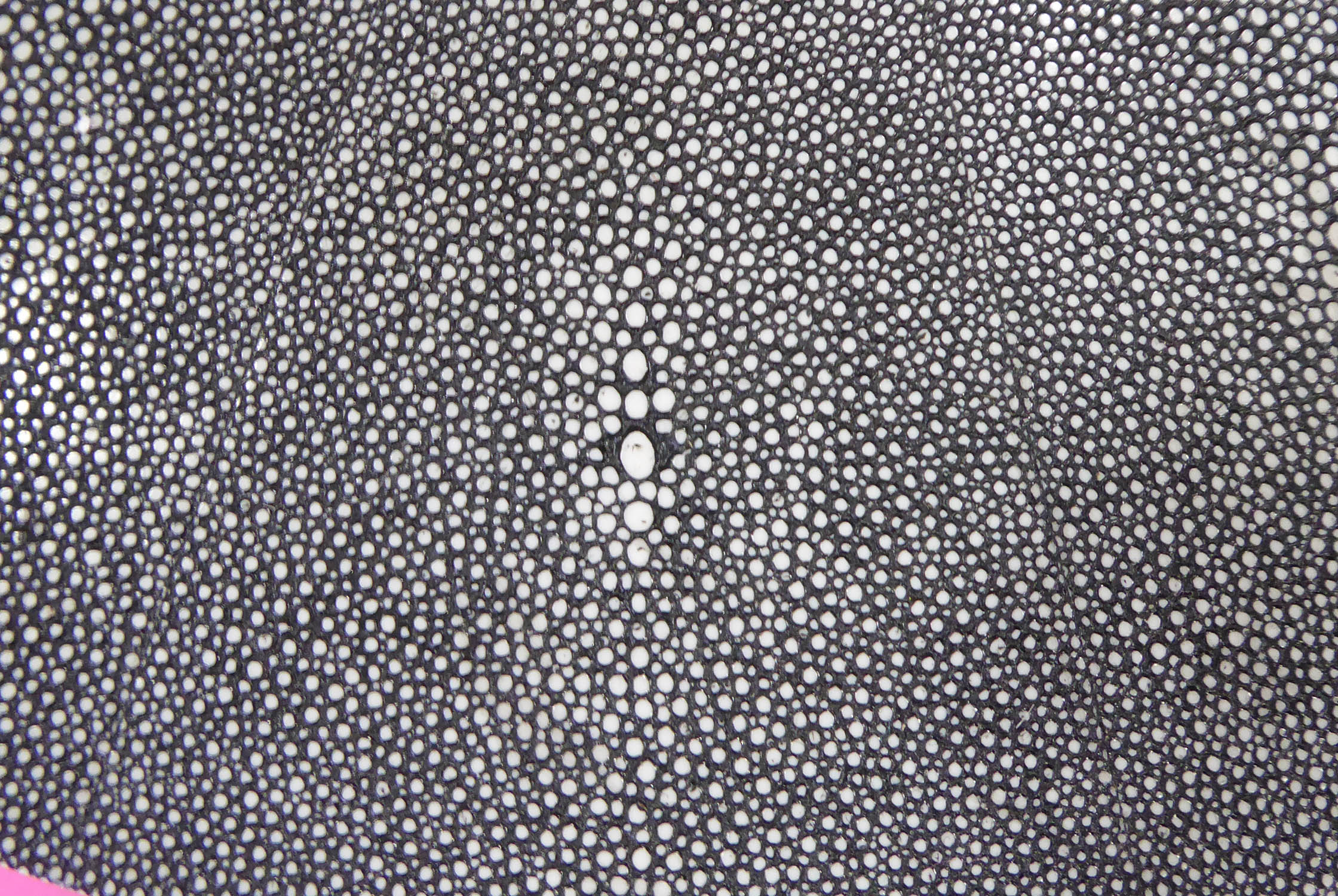 OKA LANTAU FAUX SHAGREEN DRUM TABLE, 40cm x 50cm H. - Image 3 of 3