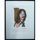 ANDY WARHOL 'Mick Jagger', lithograph, 76/100, Leo Castelli Gallery, edited by Georges Israel on