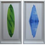 ELLA FREIRE (Contemporary British) 'Sharp' and 'Pickled', screenprints, a pair, signed, titled and