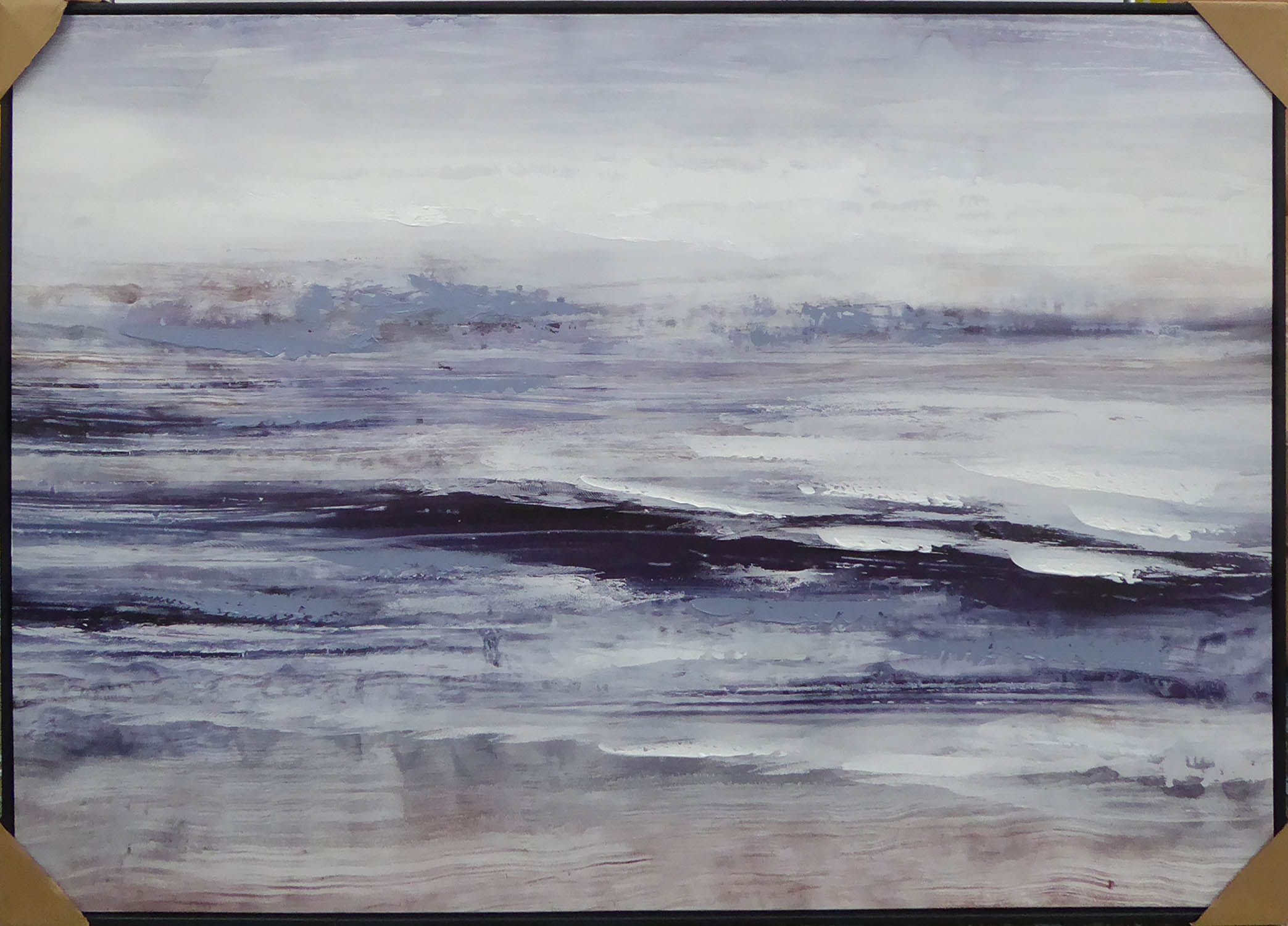 CONTEMPORARY SCHOOL, seascape, 82.5cm x 122cm, framed.