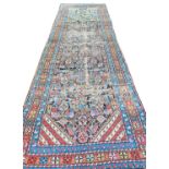 ANTIQUE BAKSHAISH RUNNER, 320cm x 110cm.