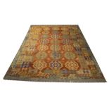 ANATOLIAN KILIM, 260cm x 180cm, fusion of contemporary colour.