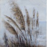 CONTEMPORARY SCHOOL, Pampas grass, 100cm x 100cm.