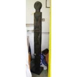 ETHNIC BRONZE ON STAND, 192cm H.