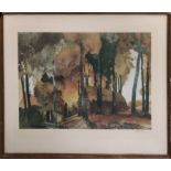SIR WILLIAM RUSSEL FLINT, PRA, (1880-1968) 'Woodland', lithograph, signed in pencil, framed.