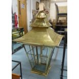 CHARLES EDWARDS LARGE HANGING CUPOLA LANTERN, 123cm H.