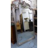MIRROR, Continental style, silvered frame with an aged finish, 184cm x 204cm.
