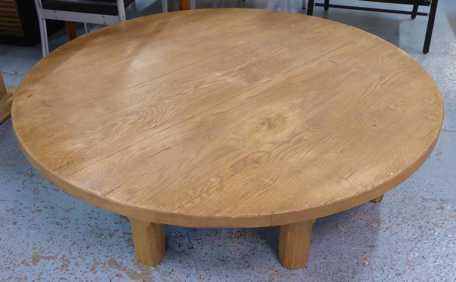 RALPH LAUREN PLATFORM COCKTAIL TABLE, 152cm x 152cm x 38cm. (slight Faults)