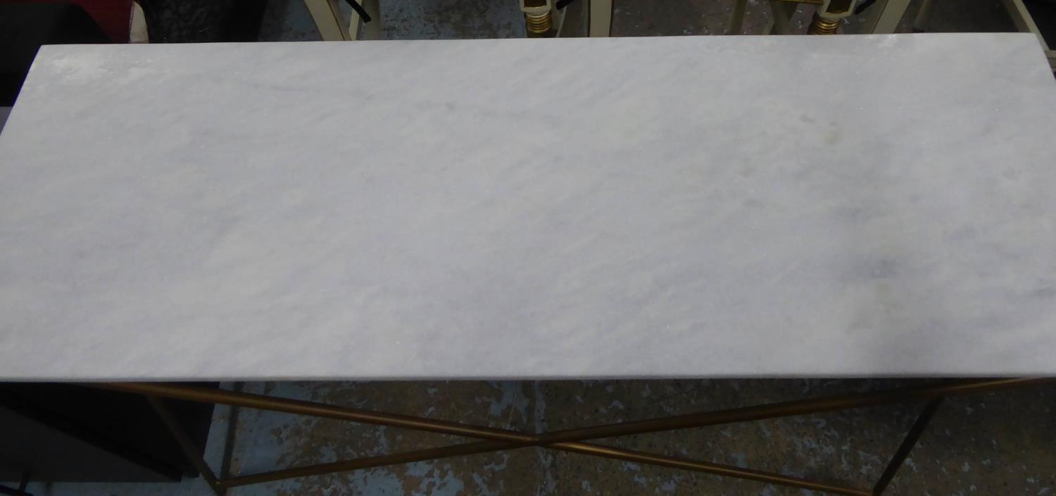 ATKIN & THYME STELLAR MARBLE CONSOLE TABLE, 122cm x 42cm x 76cm. - Image 3 of 4