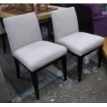 THE SOFA & CHAIR COMPANY BYRON DINING CHAIRS, a set of eight, 85cm H approx. (8)