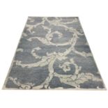 CONTEMPORARY BOULLE DESIGN RUG, 241cm x 176cm, hand knotted wool.