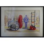 HENRY MOORE 'Sculptural Objects', 1949, lithograph, published by School Prints Ltd, printed in Great