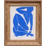 HENRI MATISSE 'Nu Blue IX', original lithograph from the 1954 edition, after Matisse's cut outs,
