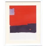 NICOLAS DE STAEL 'Abstract', 1959, pochoir, printed by Daniel Jacomet, 32cm x 25cm, framed and