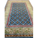 INDIAN CARPET, 300cm x 200cm, repeat medallion field.