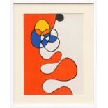 ALEXANDER CALDER 'Abstract 3', lithograph, 1968, printed by Maeght, 40cmx 30cm, framed and glazed.