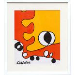 ALEXANDER CALDER 'Abstract', 1968, lithograph signed in the plate, printed by Maeght, 40cm x 30cm,