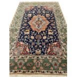 FINE ANTIQUE PERSIAN TABRIZ CARPET, 287cm x 179cm.