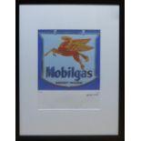 ANDY WARHOL, 'Mobilgas', lithograph, 22/100, Leo Castelli Gallery, edited by George Israel on Arches