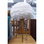 FEATHER CLOUD TABLE LAMPS, a pair, 66cm H. (2)