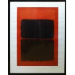 AFTER MARK ROTHKO 'Light Red over Black', screenprint, printed by Artizan Editions UK, 145cm x