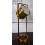 DESK LIGHT, contemporary design, gilt metal, 60cm H.