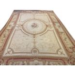 FINE AUBUSSON SAVONERRIE DESIGN CARPET, 535cm x 365cm.